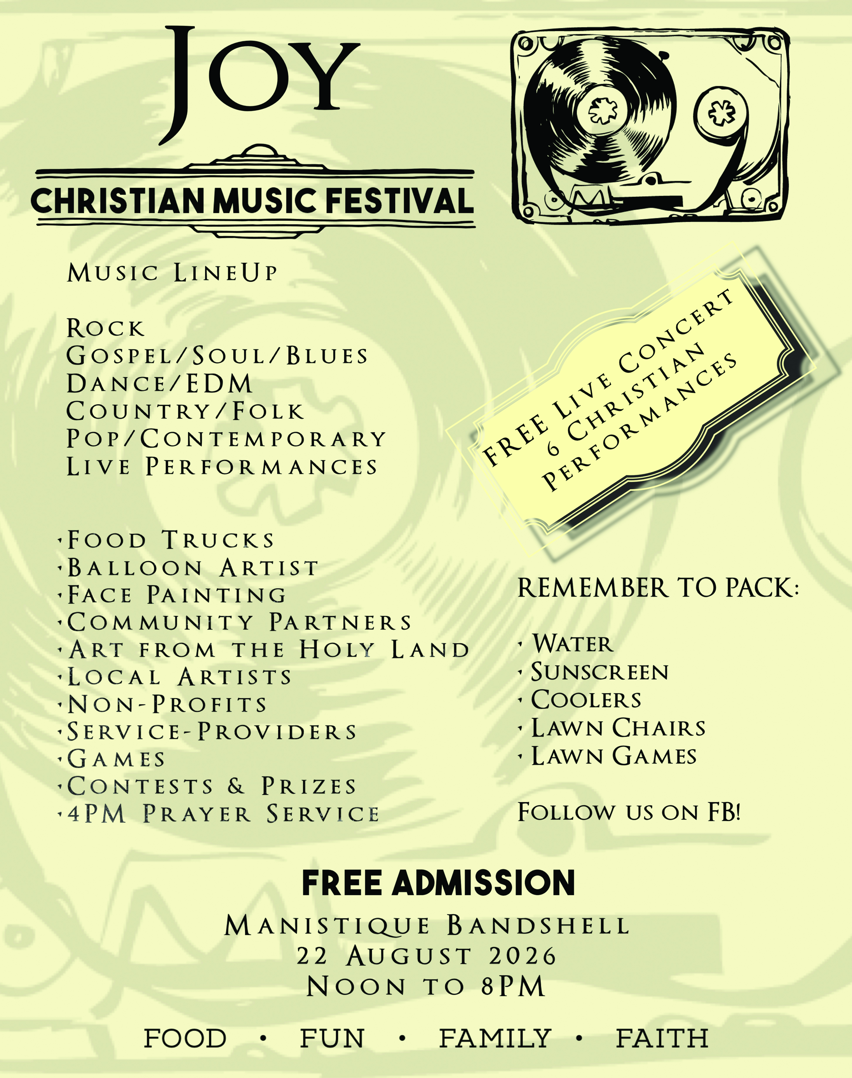 Christian fest set for Saturday